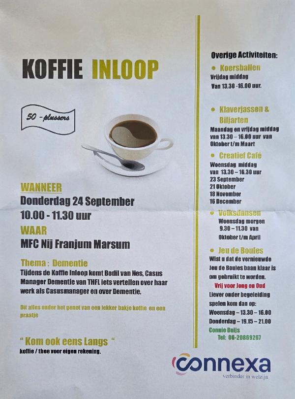 Activiteiten in Nij Franjum voor 50-plussers
