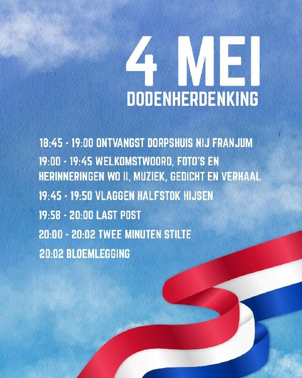 Programma 4 mei